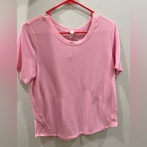 lululemon athletica Pink Short Sleeve Top size 10